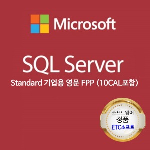SQL Server 2019 Standard 기업용 영문 패키지 FPP 10CAL포함